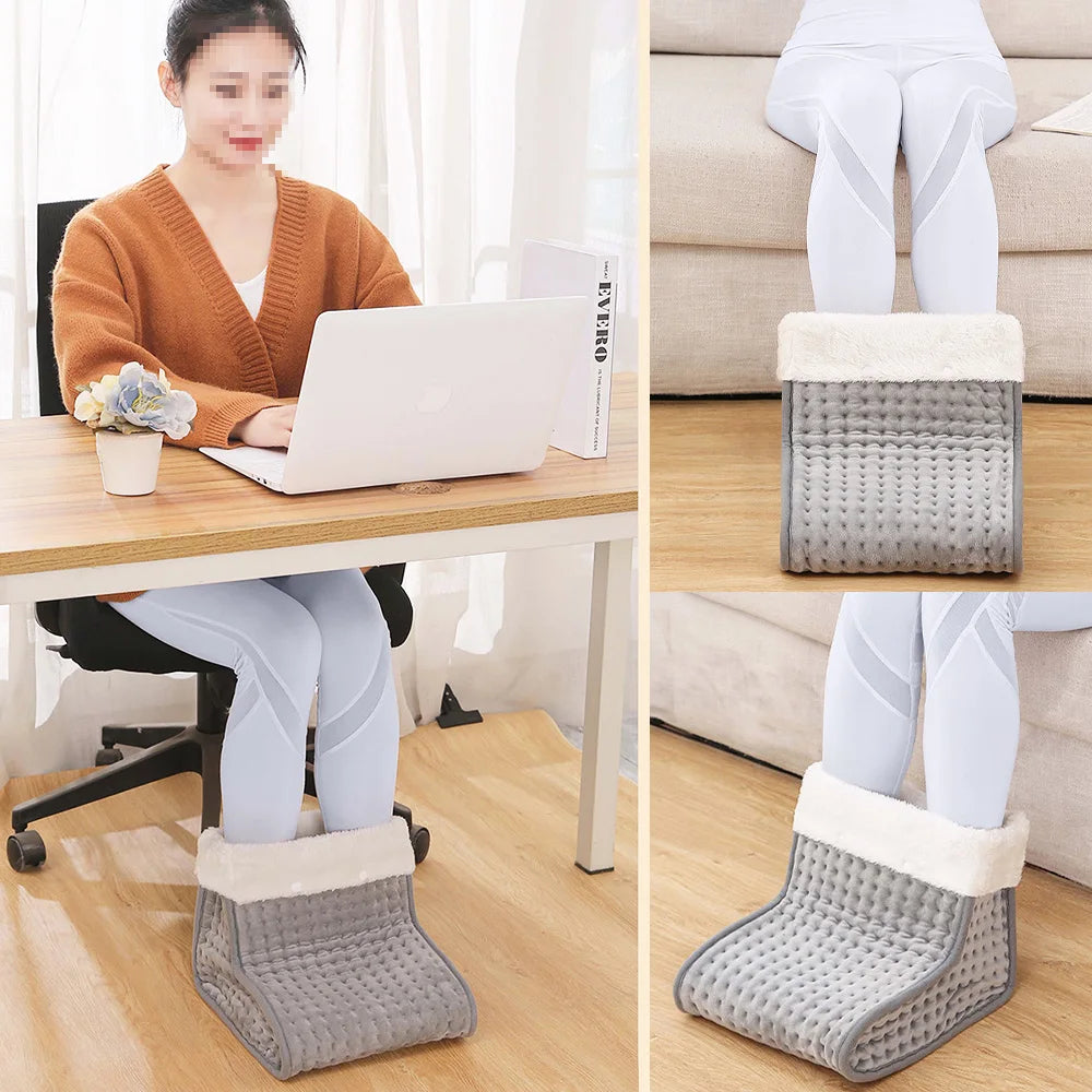 Electric Heated Foot Warmer with Adjustable Temperature - 26x28x22 cm Heating Pad for Comfort and Warmth