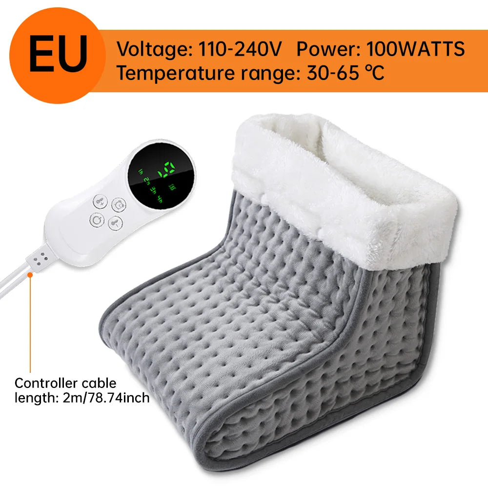 Electric Heated Foot Warmer with Adjustable Temperature - 26x28x22 cm Heating Pad for Comfort and Warmth