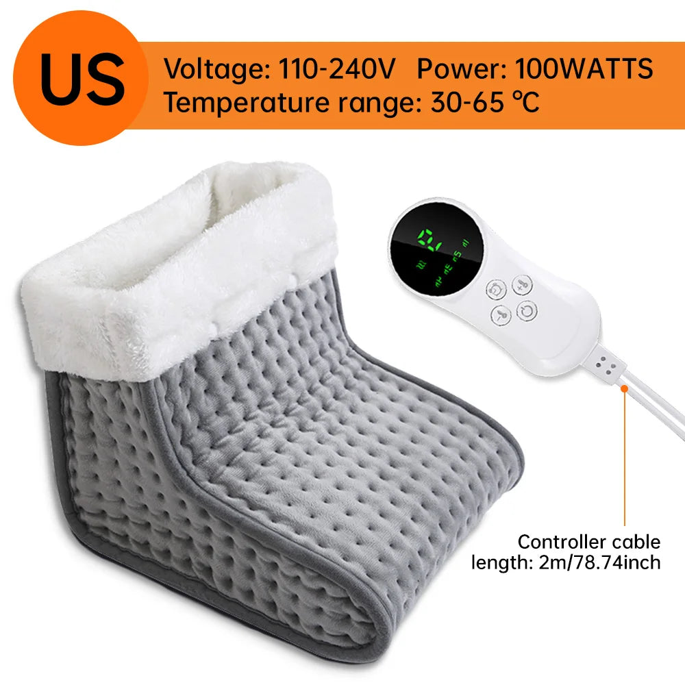 Electric Heated Foot Warmer with Adjustable Temperature - 26x28x22 cm Heating Pad for Comfort and Warmth