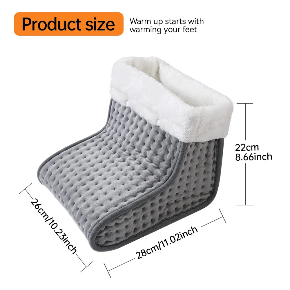 Electric Heated Foot Warmer with Adjustable Temperature - 26x28x22 cm Heating Pad for Comfort and Warmth